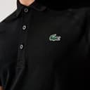 Lacoste Herren Polo-Shirt Kurzarm DH3201, Männer Polo-Hemd,3 Knopf,Regular Fit,Schwarz,5 (L) - 6