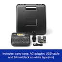 Brother PT-D610BT Vielseitiger Desktop-Etikettendrucker, P-Touch Desktop-Etikettierer, QWERTY-Tastatur, sehr langlebige Etiketten bis zu 24 mm breit, UK-Stecker - 3