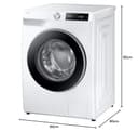 Samsung Series 6 AutoDose and SpaceMax Washing Machine, 11kg, 1400rpm, White, WW11DG6B85LEU1 - 12