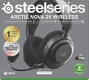 SteelSeries Arctis Nova 3X Wireless Gaming-Headset – App-Steuerung – 40 Std. Akku – Neodym-Magnet-Treiber – 2,4 GHz/Bluetooth – Abnehmbares Mikrofon – Xbox, PS5, PC, Switch, Mobilgeräte - Schwarz - 14