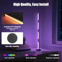 Electight Desk Lamp RGB Smart IC, 360° Foldable LED Table Lamp, 16 Million DIY Colors Bright Light, Music Sync, Dimmable,Timer Setting for Living Room, Gaming Room, Bedroom - 6