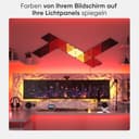 Nanoleaf Shapes Ultra Black Triangle Starter Kit, 9 Smarten Dreieckigen LED Panels RGBW - Modulare WLAN 16 Mio Farben Wandleuchte, Musik & Bildschirm Sync, Funktioniert mit Alexa Google Apple - 5