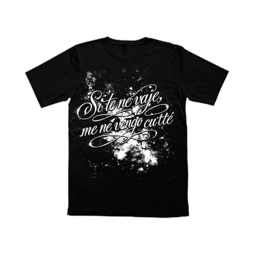 GEOLIER Official T-Shirt Stelle – Maglia Nera Unisex “Si Te ne vaje Me ne Veng’ cu’ Te” – 100% Cotone 180 g/m², Logo Retro