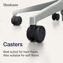 Steelcase Series 2 Ergonomic Office Chair With LiveBack Lumbar Support And 4D Armests Nickel/Anthracite; Made in Europe - 8