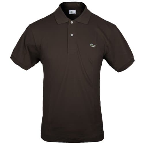 Lacoste, polo da uomo Classic Fit L1212 Marrone (Dark Brown Skb). XXL