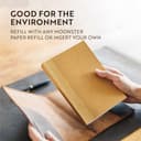 moonster Cuaderno de Notas Reutilizable de Cuero – Diario Personal con Bolígrafo, Diario de Viaje Forrado de Piel – Agenda de Piel con Cuaderno A5 de Rayas para Hombres y Mujeres - 5