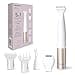 Panasonic ES-WM31 5 in 1 Kit Corpo e Bikini, Epilatore Donna, Rasoio Donna, Rasoio Bikini, 5 Accessori, Impermeabile IPX7, Wet & Dry, Alimentazione a Batteria (Necessaria 1 AA), Oro Bianco - 1
