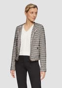 s.Oliver Kurze Jacke in Bouclé-Optik mit Fransenkante - 6