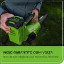 Greenworks GD40ABK2X Soffiatore Foglie Assiale a Batteria con Motore Brushless, 210km/h, 15,6m³/min, Due Batterie da 40V 2Ah e Caricabatterie, Garanzia 3 Anni - 6