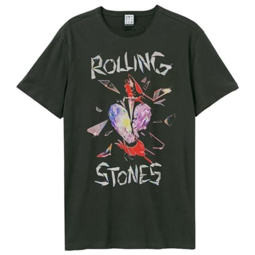 Amplified Unisex Band T-Shirt - The Rolling Stones - Hackney Diamonds, Grigio Scuro, M