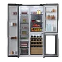 Cecotec Frigorífico 3 puertas Bolero CoolMarket TDW 548 Black Glass E, Clase E, 548 L, Diseño T Door, Compresor Inverter Plus, Total No Frost, Metal Cooling, Multi AirFlow, Fast Cooling & Freezing - 2