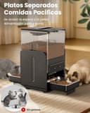 Comedero Gato Automatico con Control App para 2 Gatos, Altura Ajustable para Mascotas Pequeñas, Dispensador Comida Gatos de 5 litros para Alimento Seco, Grabadora de Voz - 6