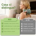 Massaggiatore Cervicale 4D a Mano Bionica, Massaggiatore Schiena e Collo Elettrico con 3 Livelli di Intensità e 2 di Calore, Massaggio Profondo per Muscoli Tesi, Allevia Dolori e Affaticamento (Verde) - 6