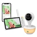 LeapFrog LF815HD Smart Video Baby Monitor with 5 Inch HD Colour Display, WiFi, Temperature/Humidity Sensor, Wide Angle Lens, Coloured Night Light, 8X Zoom, App Function, Wall Mounting, White - 1