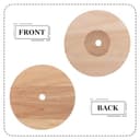 BEBEMOKO Wooden Round Lamp Base Featuring Rustic and Modern Minimalist Style 2pcs with E27 and E14 Holder Solid Wood Material Compatible with Table Lamps in Living Room Or Reading Areas - 8