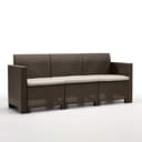 Bica 9068.3 Set Nebraska Salottino Da Giardino Con Divano, Marrone, 338x155x79 cm - 3