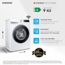 Samsung Lavatrice AI Control WW90DG6U25LE/U3 Libera installazione, 9 Kg, 1400 RPM, Wifi, Ecolavaggio Rapido 39', Vapore, Carica Frontale, 60l x 85h x 55p cm - 2