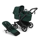Bugaboo Donkey 6 Single Pushchair, Convertible to Double and Twin Stroller, Pram for Newborn and Toddler, Double Storage Space & Side Basket, Easy to Maneuver One Hand Steering, Fern Green - 1