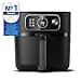 Philips Airfryer Combi 7000 Series XXL - Friggitrice ad Aria 8,3L (2kg), Airfryer 22-in-1, Connessa al WiFi, con il 99% di Grassi in Meno e Rapid CombiAir, App HomeID, Nero (HD9876/90) - 2