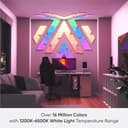 Nanoleaf Shapes Mini Triangle Starter Kit, 9 Mini Triangoli Luminosi LED RGBW Smart, Applique da Parete Interno Modulari, Luci Led 16M Colori WiFi, Funziona con Alexa, Sincronia Musica e Monitor - 9