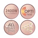 Remington Secador Pelo 2400 W, motor profesional AC, antiencrespamiento PROluxe tecnología OPTIheat, iónico, ráfaga de aire frío, 3 ajustes de calor/2 velocidades, difusor y concentrador AC9140 - 5