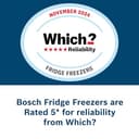 Bosch Home & Kitchen Appliances Bosch KGN34NWEAG Serie 2 Freestanding Fridge Freezer, No Frost, 297L capacity, 60cm wide, White - 16