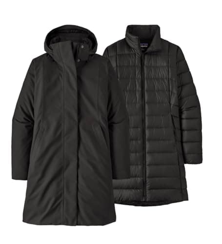 PATAGONIA W's Tres 3-in-1 Parka Giacca, Nero, XS Donna