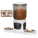 WLAN Smart Haustierfutterautomat mit Dual-Kamera & Doppel-Napf – 6L Automatischer Futterspender für 2 Katzen, App-Steuerung, Zwei-Wege-Audio - 1