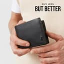 Berliner Bags Portafoglio Uomo in Vera Pelle con Protezione RFID, 4 Carte, 2 Scomparti Banconote, Portamonete, Tasca Documenti, Gettone Carrello, Scatola Regalo – Nero - 9