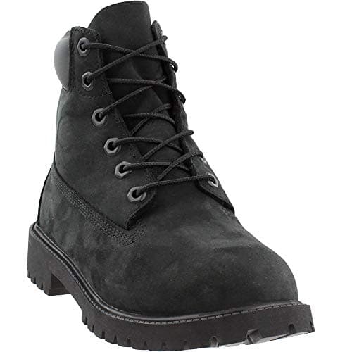Timberland - 6 In Premium Waterproof, Botas Clasicas Unisex Niños, Negro (Black Nubuck), 38 EU
