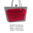 banbeln Organizador de bolso, organizador de bolsas de gamuza, material de gamuza, bolsa suave y no daña (Beige, Medium) - 4