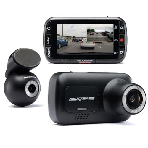 Nextbase 222XR Dash Cam Front and Rear Camera - 1080p Full HD Car Camera Dashcam - Night Vision, Intelligent Parking Mode, G-Sensor, Motion Detection, Loop Recording, 2.5" IPS Screen, Magnetic Mount