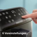 PHILIPS NA462/70 Airfryer 4000 Series Stacked Dual Basket, 10L Kapazit?t (5+5L), RapidAir Technologie, kupfer Griff Hei?luftfritteuse (NA462/70) - 9