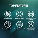 Hisense RT327N4ACE Frigorifero Doppia Porta a libera installazione Total No Frost, sistema di ventilazione Multi Air Flow, Larghezza 55 cm, Colore Inox, Capacità netta 249 L - 3