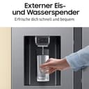 Samsung RS90F67BEFEF Side-by-Side Kühl-Gefrierkombination, AI Kühlschrank mit Gefrierfach, 178 cm, 614 l, Eis-/Wasserspender mit Tank, Family Hub, AI Energy Mode & Voice Control, Black Steel - 10