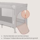 Lionelo Ellen Lettino da Viaggio 3 in 1 – Culla Co-Sleeping con Fianco Abbassabile, Box Bambini con Materasso a 2 Livelli, 125 × 65 × 78 cm, Uscita Laterale Zip, Ruote con Freno, Borsa da Trasporto - 5