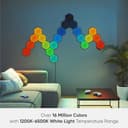 Nanoleaf Shapes Ultra Black Hexagon Starter Kit, 9 Smart Light Panels LED RGBW - Modular Wi-Fi Colour Changing Wall Lights, Works with Alexa Google Assistant Apple Homekit, for Room Decor & Gaming - 7