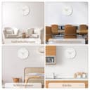 Warminn Funkuhr MDF Holz Wanduhr Ohne TickgeräUsche Lautlos 30cm Quarz Batterie Groß Einfach zu Lesen für Zimmer Zuhause KüChe Schlafzimmer Büro Schule - 7
