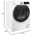 Hoover H-DRY 500 Asciugatrice 9 Kg a Pompa di Calore Inverter, Wi-Fi + Bluetooth, Active Dry, Motore Eco-Power, 15+1 Programmi, Classe C, 85x59,6x60,4 cm (AxLxP), Bianco, NDE H9A3TCBEXS-S - 7