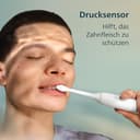 Philips Sonicare Series 3100 Elektrische Zahnbürste – Schallzahnbürste mit Drucksensor, drei Intensitätsstufen, EasyStart, SmarTimer, 14 Tage Laufzeit, Reiseetui, Weiß, HX4033/21, [Neu] - 4