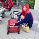 LOUIS KAISER Abierto al frente, Rojo vino, Carry-On 20-Inch, Estilo de lujo mate - 7