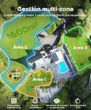 YARDCARE N1600PRO Cortacésped Robot sin Cable Perimetral con RTK & Visión IA, hasta 1600 m², Corte Eficiente en U con Gestión de Zonas, Altura Regulable por App y Evitación Inteligente de Obstáculos - 5