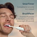 Philips Sonicare 6100, spazzolino sonico con 2 modalità di spazzolamento e 3 livelli di intensità, avviso di pressione, EasyStart, SmarTimer, custodia da viaggio, bianco, HX7400/02 [Nuova tecnologia] - 8