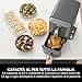 Ninja Double Stack XL Friggitrice ad Aria Verticale, Doppia Zona, 4 Livelli di Cottura e 2 Cassetti, Capienza 9.5L, 6 Funzioni, 8 Porzioni, Componenti Lavabili in Lavastoviglie, Grigio, SL400EU - 5