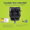 Graco Turn2Me™ DLX i-Size R129, 360° drehbarer Reboarder mit ISOFIX, Autositz bis ca. 4 Jahre (40-105 cm), 5-Punkt-Gurt und bequeme Liegepositionen, Rückprallbügel, Drehsperre, schwarz, Midnight - 3