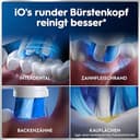 Oral-B iO Series 6 Elektrische Zahnbürste — Electric Toothbrush, Inkl. 3 Aufsteckbürsten und Reise-Etui — 5 Putzmodi für Zahnpflege, Zahnbürste Elektrisch, Designed by Braun, Grau - 14