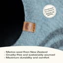 MEOWFIA Cuccia per gatti in feltro di alta qualità - Cuccia fatta a mano in lana merino per gatti e gattini (tonalità chiare) (grande turchese vivace) - 3