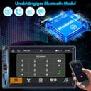 iFreGo 2 Din Radio mit Wireless Carplay und Android Auto Autoradio mit Bildschirm Touchscreen, Bluetooth, AM/FM Radio,7 LED Farben,Mirror Link,Autoradio mit Rückfahrkamera,RDS,USB - 4