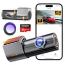 Dashcam 4K, Dash CAM Coche con CPL, WiFi Camara Coche Grabadora con Tarjeta 64G, Super Visión, Gran 170°, Control App, Sensor G, Monitor de Aparcamiento, Grabación de Bucle - 1