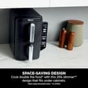 Ninja Double Stack Air Fryer, Vertical Dual Drawer Air Fryer with 4 cooking levels, 2 Drawers and 2 Racks, Space Saving Design, 7.6L Capacity, 6 Cooking Functions, 6 Portions, Black SL300UK - 3